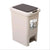 VIO Trash Can with Odor Control System, Push and Pedal Double Lid Garbage Bin for Kitchen, Office, Home-Silent and Gentle Open and Close (Beig)