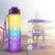 VIO 1 Litre Water Bottle with Straw, Time Marked Motivational Sport Water Bottle for Girls, Boys, Adults, Fitness, Outdoor, Cycling, Gym, Office, School (Yellow Blue Purple)