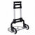 VIO® Heavy Duty Telescopic Moving Lifting Trolley Utility Cart Adjustable Aluminium Hand Truck with Bungee Cord Rope Cable for Luggage Goods Home Office Workshop Cafe Max Load 75 KG (Black)