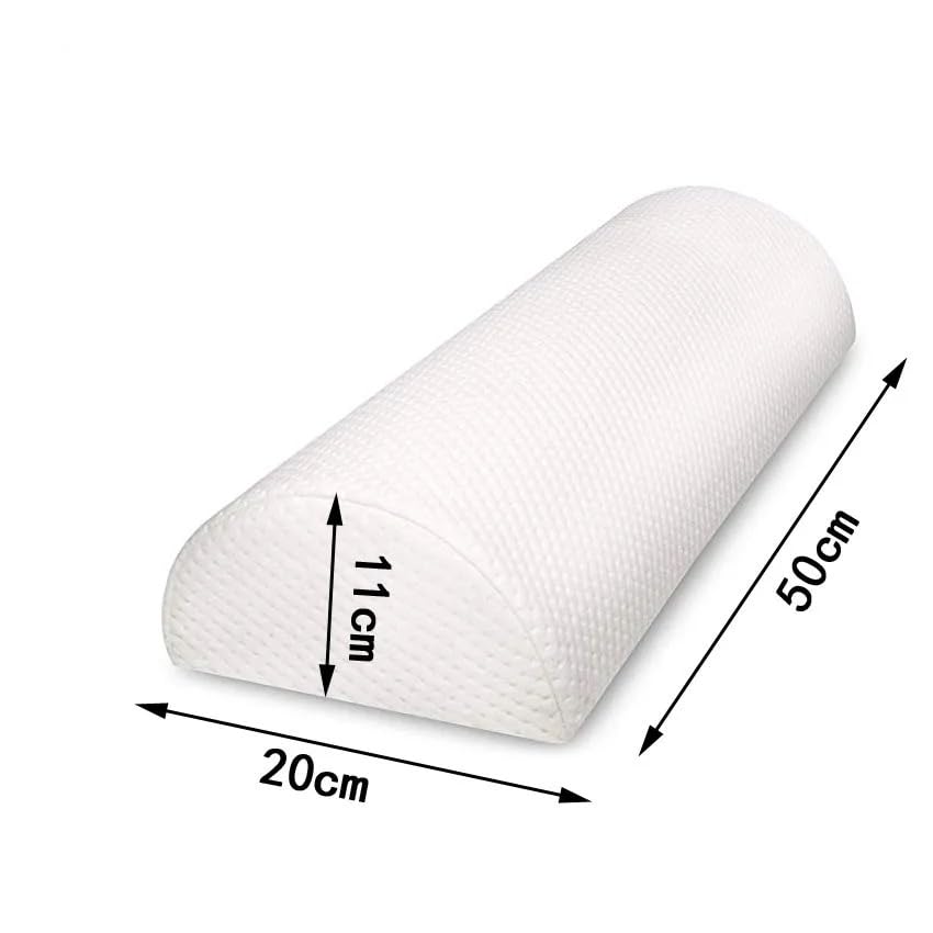 VIO® Memory Foam Pressure Pain Relief Pillow for Legs Knees Joints Back Hip Half Round Leg Positioner Support Pillow for Sciatica Muscle Fatigue Relief Circulation (Half Round)