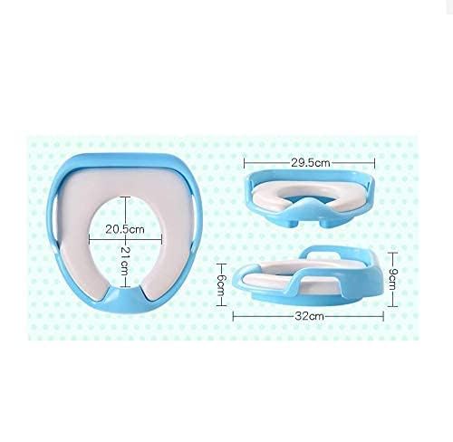 VIO Cushioned Children's Toilet Seat, Baby, Toddler, Child, Kids Adapter Toilet Seat with Handles, Potty Training Seat for Western Toilet, for Boys & Girls, Fits Round & Oval Toilets