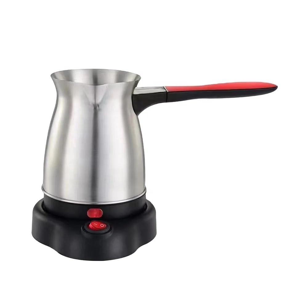 VIO Electric Hot Water Kettle 500ml Stainless Steel Coffee Machine Greek Turkish Coffee Maker Portable Waterproof Electric Hot Boiled Pot Home Portable Tea Maker