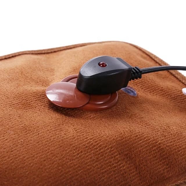 VIO Velvet Soft Feel Heating Gel Bag Heating Pad Heat Pouch Electric Hot Water Bag Hot Water Bottle Bag for Pain Relief (Red)