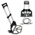 VIO® Heavy Duty Telescopic Moving Lifting Trolley Utility Cart Adjustable Aluminium Hand Truck with Bungee Cord Rope Cable for Luggage Goods Home Office Workshop Cafe Max Load 75 KG (Black)