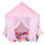 VIO Princess Castle, Play Tent, Large Kids Tent, Hexagonal Kids Playhouse for Indoor & Outdoor Use, Size 120cm * 120cm (PINK)