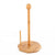 VIO Bamboo Paper Towel Holder Tissue Paper Holder Toilet Paper Roll Stand Counter Top Bamboo Stand Up Paper Holder for Rolls Used in Kitchen Living Room Bathroom Toilet (WAVE)