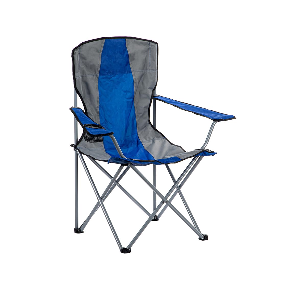 VIO® Outdoor Camping Chair Durable Sturdy Foldable Portable Chair with Bag Cup Holder for Outdoor Beach Pool Picnic Travel Fishing Lawn Patio Outdoor 50 50 75CM Load Limit 85 KG (Blue)