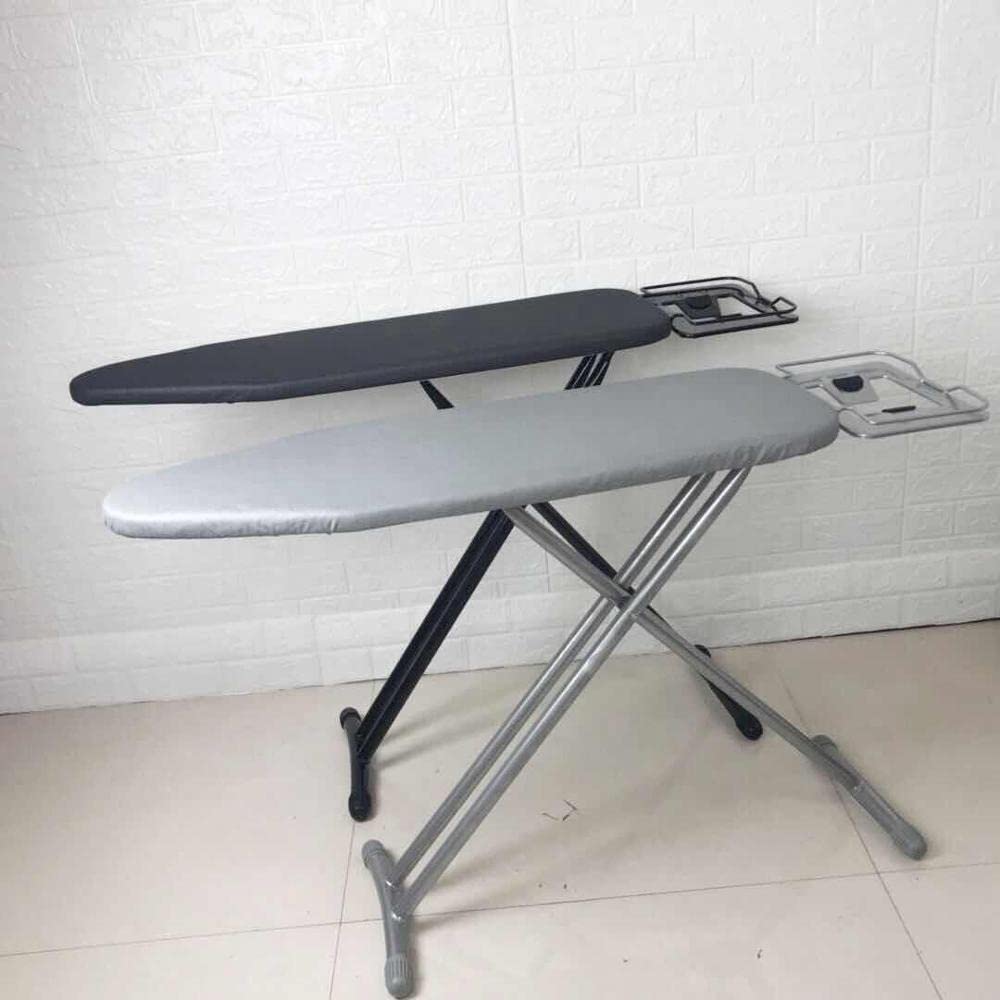 VIO® Multifunctional Ironing Table Fold Up Ironing Board with Metal Press Holder Heat Resistant Removable Cover Foldable Powder Coated Metal Alloy Body Non Slip Feet For Home Hotel