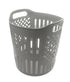 VIO Plastic Laundry Bin, Multi-Purpose Flexible Laundry Storage Basket Hamper, Light Weight and Durable Large Dirty Clothes Organizer Basket with Handles (45 Liter) (Grey)