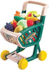 VIO Kids Mini Shopping Cart for Groceries, Supermarket Trolley Toy Set for Pretend Play, Mini Food Toy Play Set with Food Fruit Accessories for Toddlers, Kids, Girls, Boys (Large Shopping Trolley)