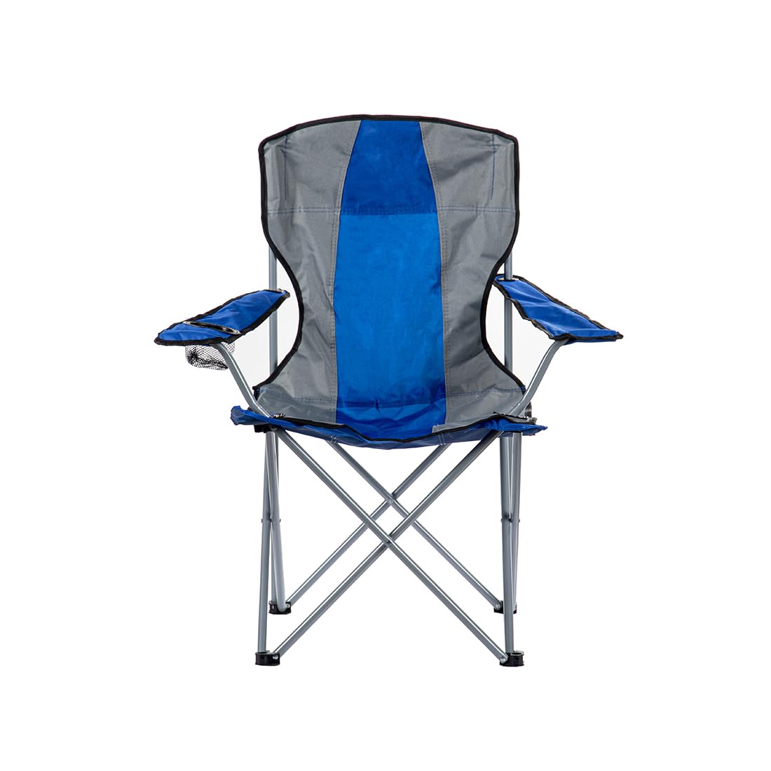 VIO® Outdoor Camping Chair Durable Sturdy Foldable Portable Chair with Bag Cup Holder for Outdoor Beach Pool Picnic Travel Fishing Lawn Patio Outdoor 50 50 75CM Load Limit 85 KG (Blue)