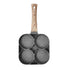 VIO Non-Stick Egg Frying Pan Pancake Omelette Pan Aluminium Alloy Fried Egg Cooker for Cooking Ham Omelette Egg (4 Cup)