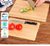 VIO® Large Bamboo Wooden Cutting Chopping Dicing Serving Board for Vegetables Fruits Meat Cheese Breads Sushi Eco Friendly Long Lasting Moisture Resistant Board For Kitchen Cafe (Medium 34 24CM)