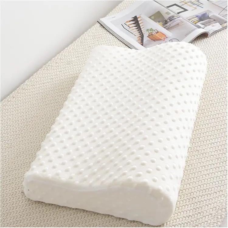 VIO® Memory Foam Pillow Orthopedic Pillow for Neck Cervical Pain Relief Special Contour Daily Use Soft Pillow for Comfortable Sleep (Medium Adult 55X35)