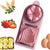 VIO Egg Slicers Egg Cutter Egg Piercer Boiled Egg Slicer Boiled Egg Cutter Kitchen Gadget (PEACH)