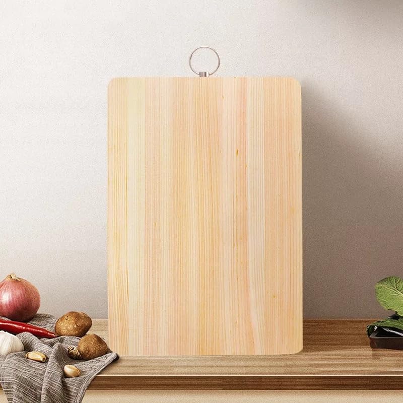 VIO® Large Bamboo Wooden Cutting Chopping Dicing Serving Board for Vegetables Fruits Meat Cheese Breads Sushi Eco Friendly Long Lasting Moisture Resistant Board For Kitchen Cafe (Medium 34 24CM)