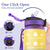 VIO 1 Litre Water Bottle with Straw, Time Marked Motivational Sport Water Bottle for Girls, Boys, Adults, Fitness, Outdoor, Cycling, Gym, Office, School (Yellow Blue Purple)