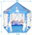 VIO Princess Castle, Play Tent, Large Kids Tent, Hexagonal Kids Playhouse for Indoor & Outdoor Use, Size 120cm * 120cm (BLUE)