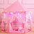 VIO Princess Castle, Play Tent, Large Kids Tent, Hexagonal Kids Playhouse for Indoor & Outdoor Use, Size 120cm * 120cm (PINK)