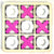 VIO® Large 30CM Classic Wooden Tic Tac Toe Educational XO Game Indoor Outdoor Portable Table Top Strategy Board Puzzle For Boys Girls Adults Kids Family Birthday Gift Party Favors (Pink White)