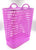 VIO® Plastic Laundry Bin Multi-Purpose Flexible Laundry Storage Basket Hamper Light Weight and Durable Large Dirty Clothes Organizer Basket with Handles 45 Liter Rectangular Purple