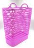 VIO® Plastic Laundry Bin Multi-Purpose Flexible Laundry Storage Basket Hamper Light Weight and Durable Large Dirty Clothes Organizer Basket with Handles 45 Liter Rectangular Purple