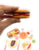 VIO Pretend Play Fast Food Set for Children Role Play Toys Kids Boys Girls with Steak Fried Egg Doughnut Ice Cream Pizza Burger Fries Fast Food Accessories for Home Kindergarten Nursery School