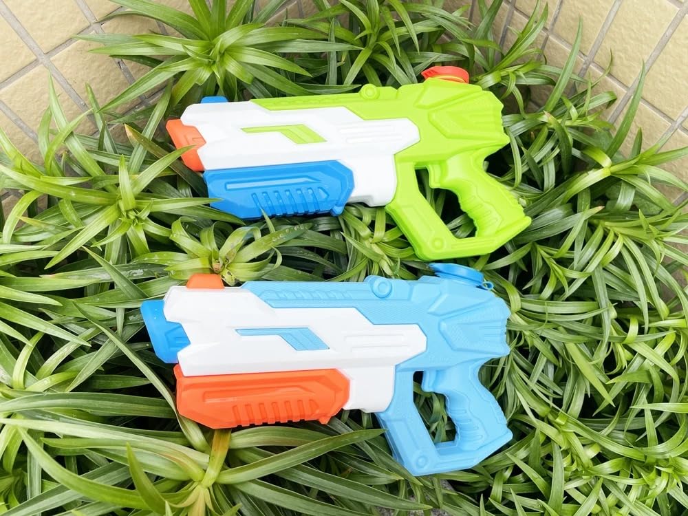 VIO® Water Gun for Kids Boys Girls Adults Toys for Swimming Pool Beach Sand Summer Party Blaster Water Pistol Long Range Water Gun Outdoor Fighting Fun Games Gifts for Children (2 Pack)