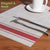 VIO® Set of 6 Durable Vinyl Washable Wipeable Heat Resistant Placemats Anti Abrasion Quick Drying Beautiful Non Slip Woven Protector PVC Table Mats for Dining Kitchen Home Indoor Outdoor (Style 6)