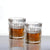 VIO® 6 Pack Crystal Whiskey Bar Glasses Old Fashioned Cocktail Liquor Glass Tumblers for Drinking Bourbon Whiskey Scotch Rum Vodka Cognac Cocktails Set of 6 PC (Clear Checkered)