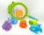 VIO Bath Toys, Fish Pool Toys with Sounds for Kids, Toddlers, Baby, Scoop Net Bath and Fishing Toys (7Pcs) (Color - Green)