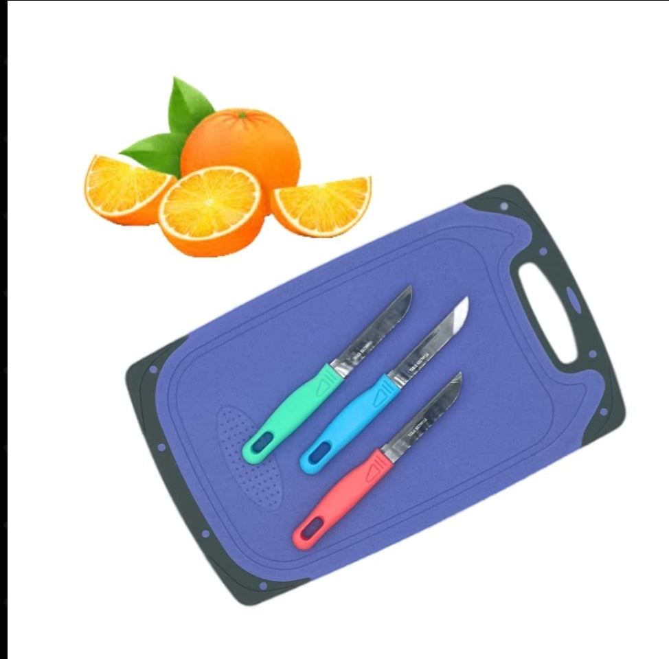 VIO 12 Piece Stainless Steel Daily Use Knives, Multicolored Super Sharp Blade Kitchen Knives, Fruit Knife for Slicing, Cutting, Chopping, Carving, Dishwasher Safe, 18.5 Centimeter