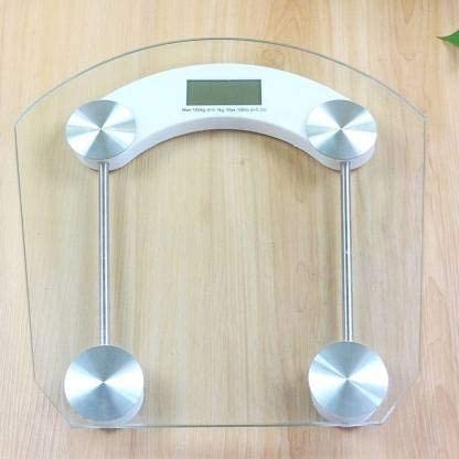 VIO Digital Weighing Scale Highly Accurate Bathroom Body Weighting Scale , Glass Digital Scale - 150kg (Circle)