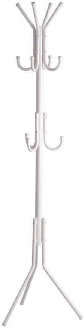 VIO Standing Metal Coat Rack Hat Hanger 11 Hook For Jacket, Purse, Scarf Rack, Umbrella Tree Stand (Black)