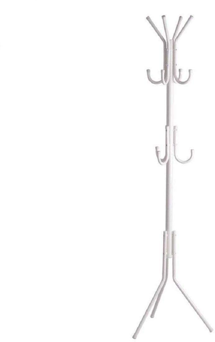 VIO Standing Metal Coat Rack Hat Hanger 11 Hook For Jacket, Purse, Scarf Rack, Umbrella Tree Stand (Black)