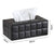 VIO Tissue Holder Tissue Box Rectangle Paper Towel Holder Desktop Napkin Storage Container Kitchen Tissue Tray for Home, Office and Car (BLACK)