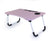 VIO Laptop Bed Tray Table Lap Desk Stand with Foldable Legs & Cup Slot for Watching Movie, Reading Book & Working On Bed (Pink)