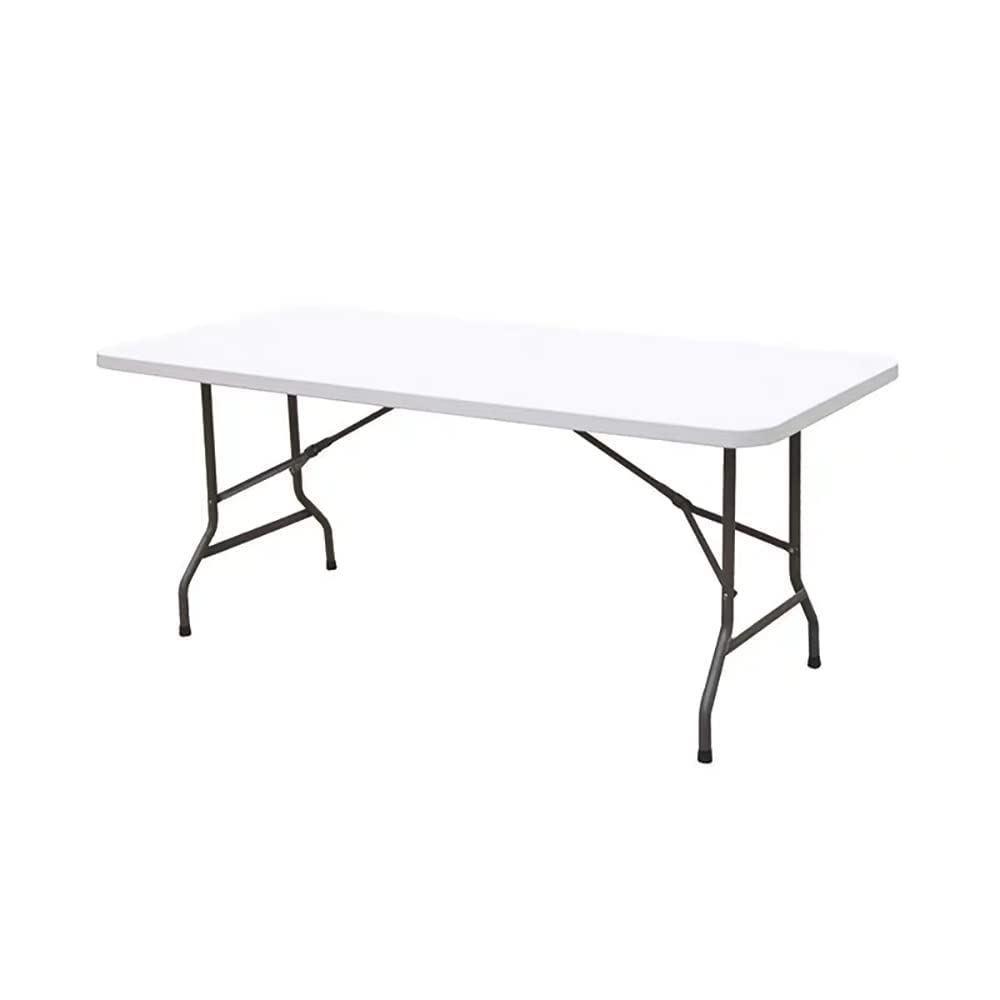 VIO Multi-Functional Adjustable Folding Table, Lightweight Trestle Outdoor Camping Table, Ideal For Crafts, Outdoor Events, Convenient Carry Handle (180 CM)