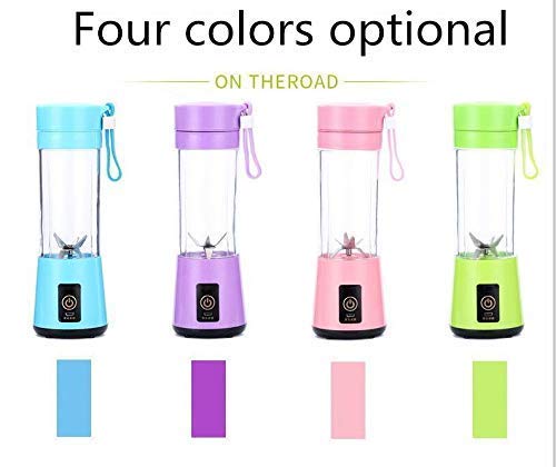 VIO Portable Blender, 380ml , Personal Mixer Fruit Rechargeable with USB, Mini Blender for Milk Shakes, Smoothie, Fruit Juiceor for Sports, Office, Travel (blue)