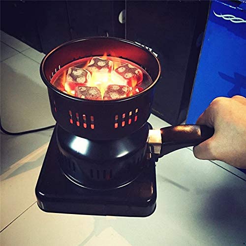 VIO Charcoal Burner Heater Stove Electric Camping Cooking Stove Charcoal Stove Burner Electric Coal Lighter Electric - Black