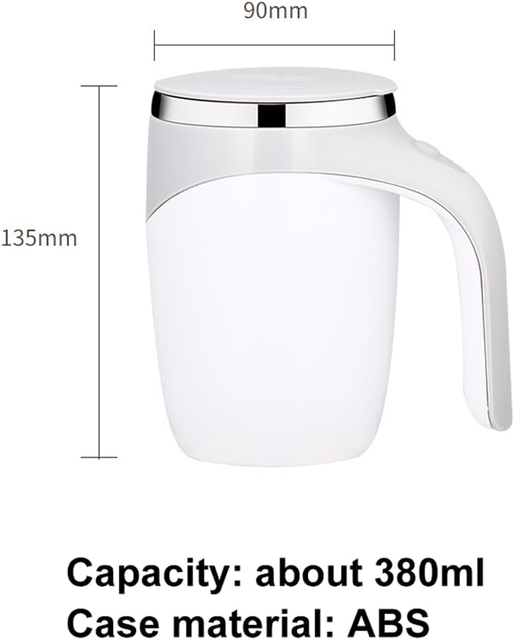 VIO Automatic Self Stirring Coffee Mug, Electric Mixing Cup, Rotating Home Office Travel Mixing Cup, Multifunctional Anti Rust Self Stirring Cup, for Coffee, Milk, Cocoa (BROWN)