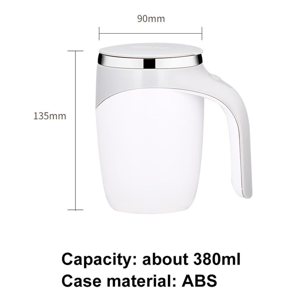 VIO Automatic Self Stirring Coffee Mug, Electric Mixing Cup, Rotating Home Office Travel Mixing Cup, Multifunctional Anti Rust Self Stirring Cup, for Coffee, Milk, Cocoa (BROWN)