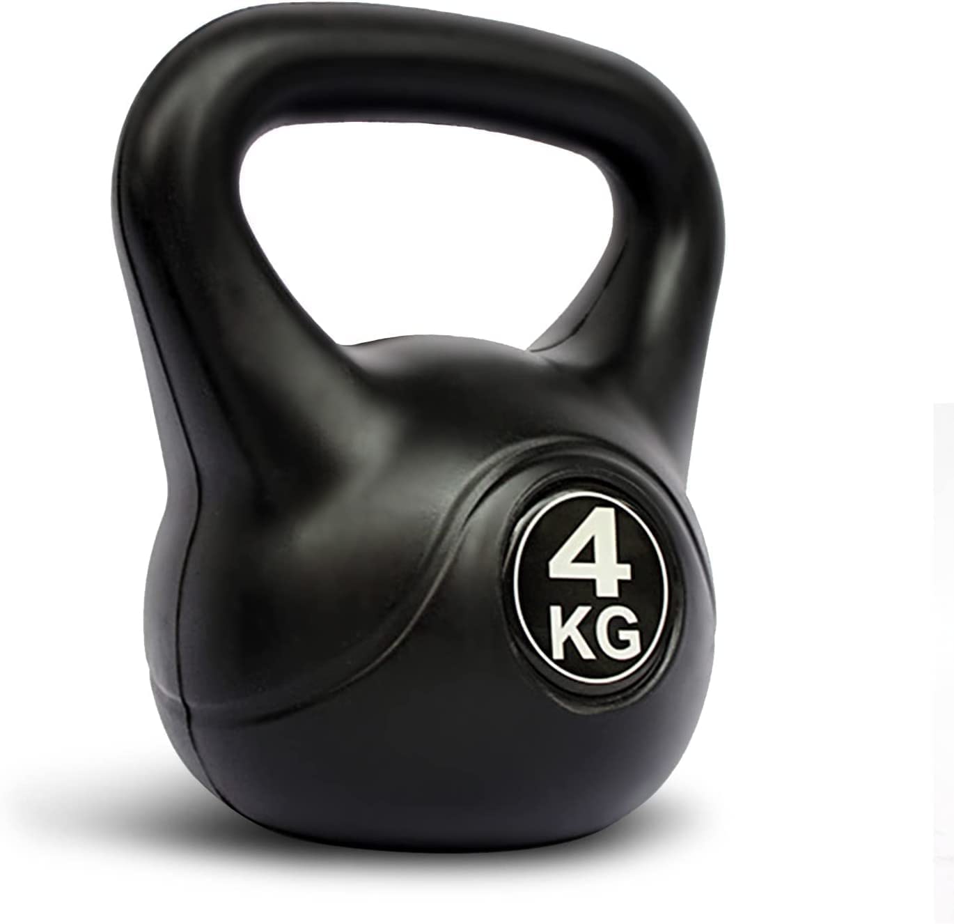 VIO Kettlebell dumbbell for Strength and Cardio Training Fitness,Heavy Weight Kettle Bell for Home Gym BLACK