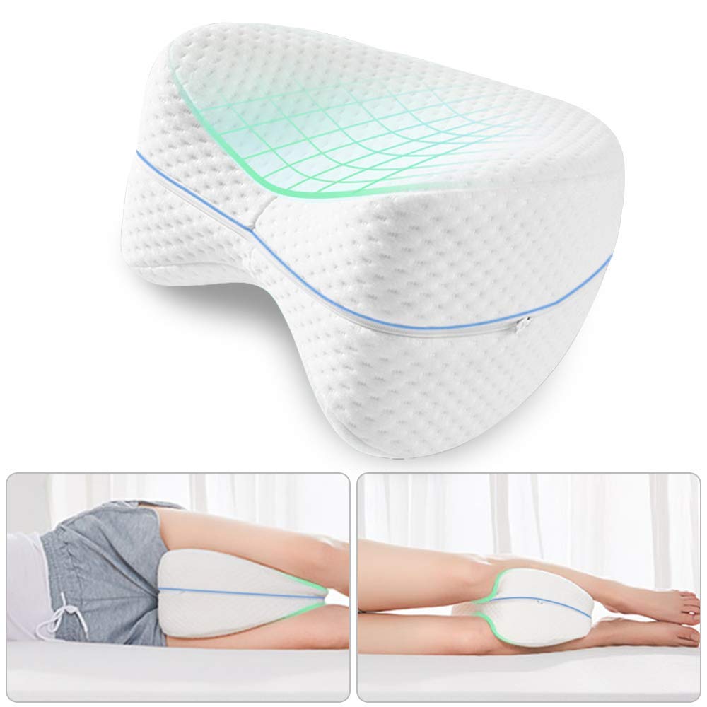 VIO Leg Pillow Side Sleeper, Sciatic Nerve Pain Relief Leg Pillow for Back Pain, Leg Pain, Hip, Pregnancy, Knee Support with Washable Cover