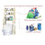 VIO Metal Toilet Cabinet Shelving Kitchen Bathroom Space Saver Shelf Organizer Holder (White)