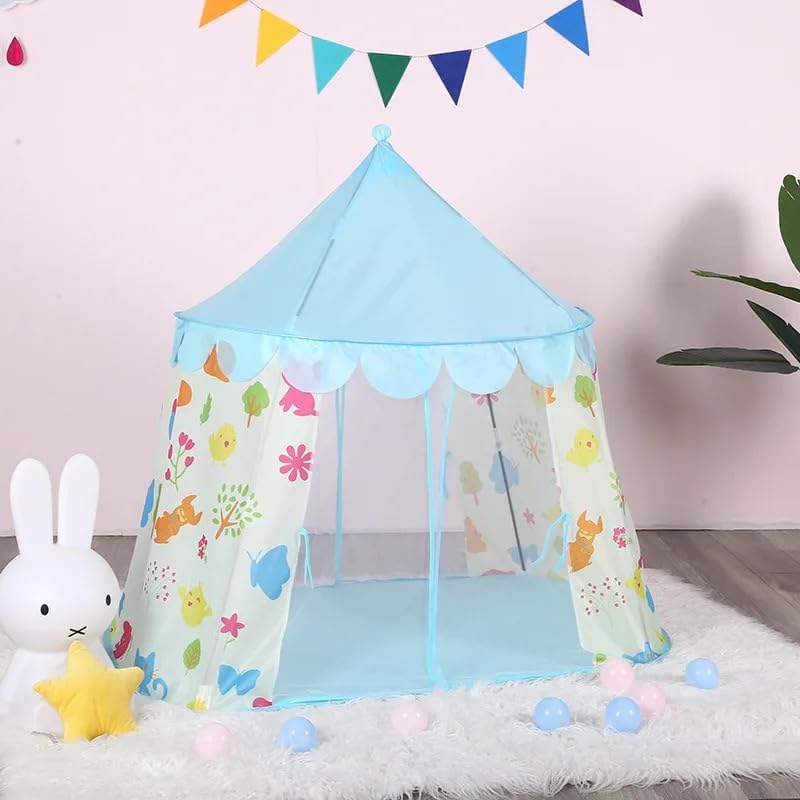 VIO Princess Castle, Play Tent, Large Kids Tent, Hexagonal Kids Playhouse for Indoor & Outdoor Use, Size 120cm * 120cm