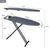 VIO Ironing Board with Heat Resistant Cover and Thicken Felt Pad, Heavy Sturdy Legs (BLACK)