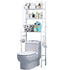 VIO Metal Toilet Cabinet Shelving Kitchen Bathroom Space Saver Shelf Organizer Holder (White)