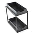 VIO 2-Tier Slide Out Organizer for Condiments, Toiletries, Cosmetics, Laundry Products, Multifunctional Sliding Shelf Storage Rack Kitchen Countertop, Under Sink, Bathroom, Home, Office (Black)