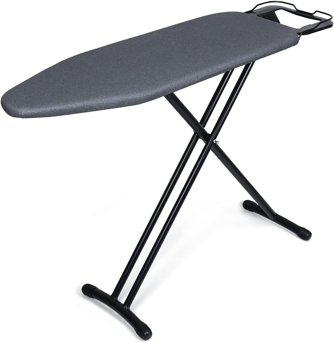 VIO Ironing Board with Heat Resistant Cover and Thicken Felt Pad, Heavy Sturdy Legs (BLACK)